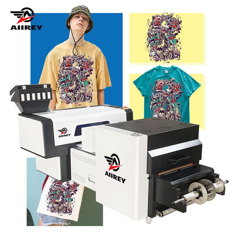 A2 CMYK DTF T Gömlek Yazıcı Makinesi Çift EPSON I3200 Kafaları Dtf Mini Çalkalayıcı