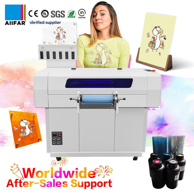 Video çıkış denetimi için Refinecolor Roll To Roll UV DTF mürekkep damgası yazıcısı