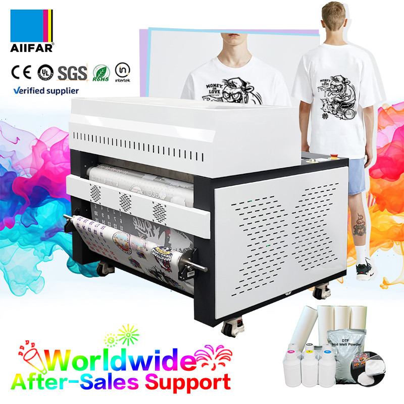 Motor titreşim ısı transferi Tam otomatik DTF toz shaker T-shirt yazıcısı için