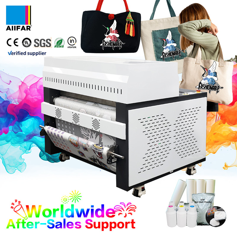 Akıllı Tüm Bir 300W DTF Toz Şeker Makinesi Geri / Ön 3 Aşamalı Isıtma