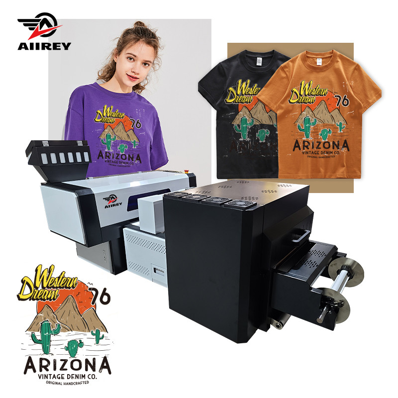 Çok Renkli A3 DTF Yazıcı Sanayi T Shirt Mürekkep Püskürtmeli Yazıcı Makinesi